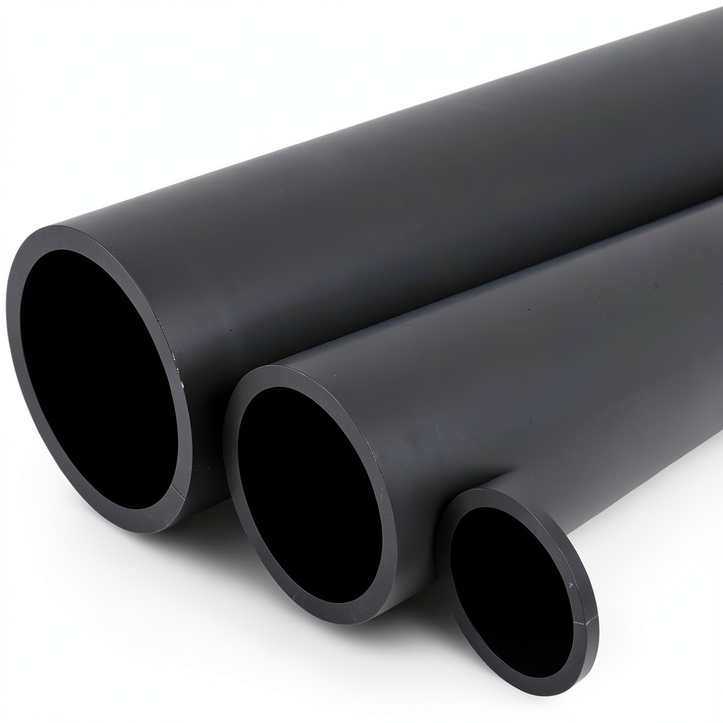 مواسير HDPE الوطني لشبكات المياه الغير مضغوطة ضغط 2 بار قطر خارجي 630 مم سمك 5 مم لون أسود