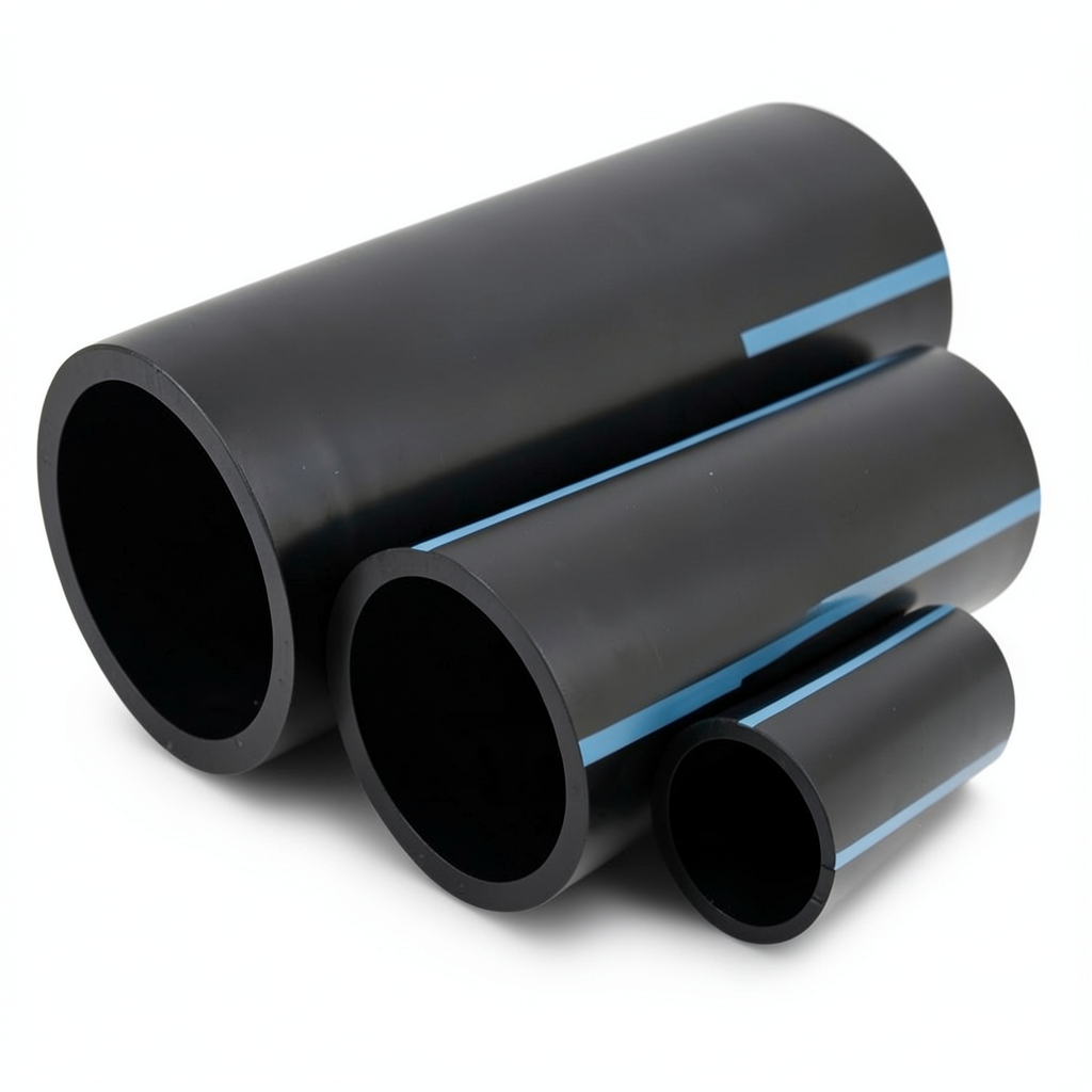 مواسير HDPE الوطني ضغط 2 بار قطر خارجي 710 مم سمك 5.7 مم لون أسود