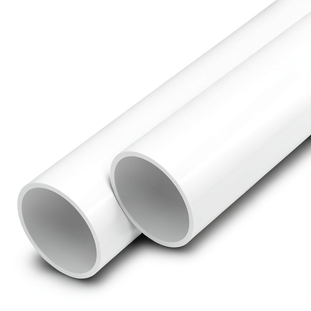 مواسير UPVC ضغط اسمي 10 بار قطر خارجي 400 مم سمك 15.3 مم لون أبيض