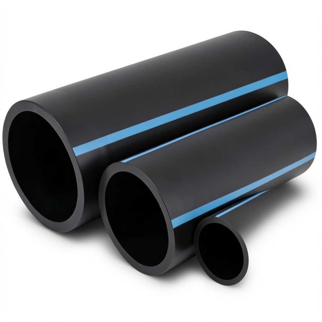 NPF HDPE Pipes Nominal Pressure 4 Bar Outside Diameter 90 mm Thickness 1.8 mm Black