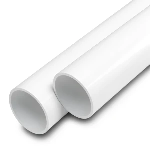 مواسير UPVC ضغط 10 بار قطر خارجي 90 مم سمك 4.3 مم لون أبيض