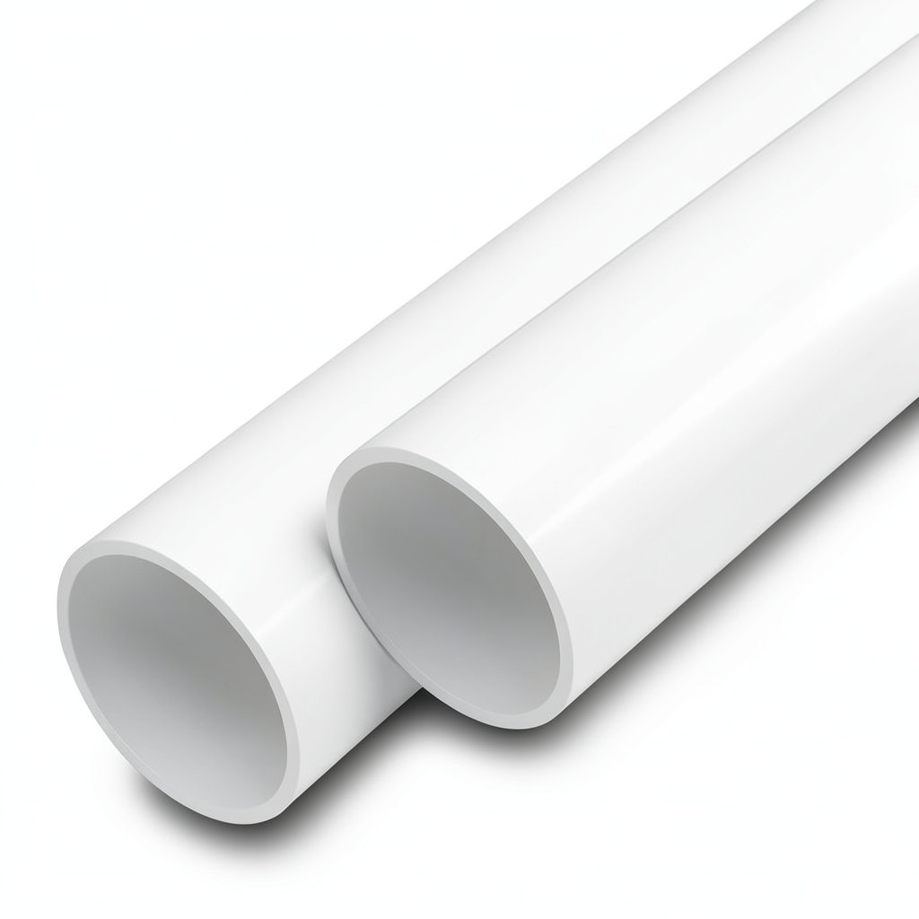 UPVC Pipes Nominal Pressure 10 Bar Outside Diameter 90 mm Thickness 4.3 mm White