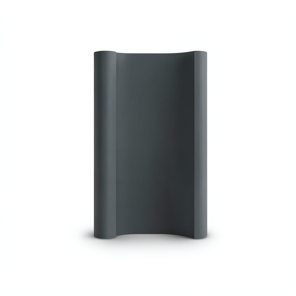 Dutch Plain Wall Covering 10m x 0.53m, Dark Grey, Model 17335