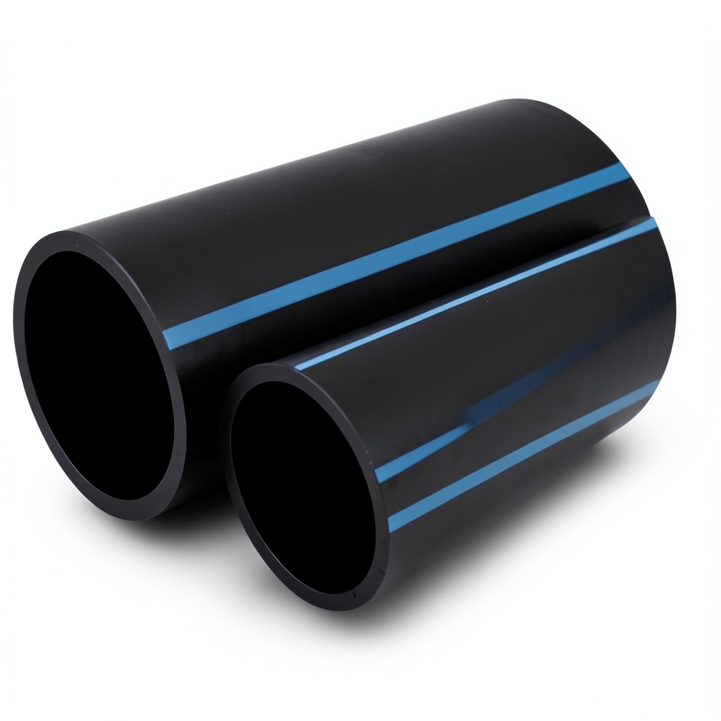 أنابيب HDPE الوطني لشبكات المياه الغير مضغوطة ضغط 4 بار قطر خارجي 160 مم سمك 3.2 مم لون أسود