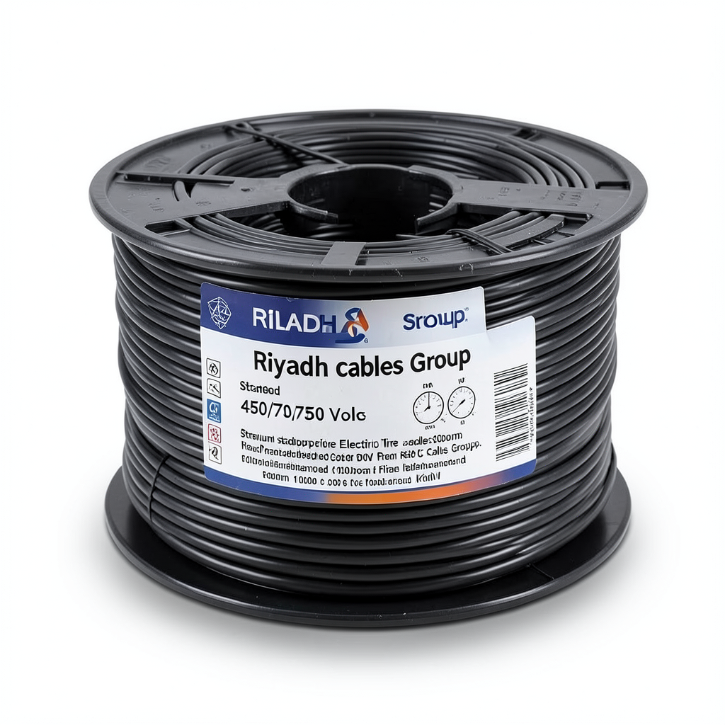 Stranded Copper Electric Wire 450/750 Volts, 300mm Size, Black Color, 1000m Length | Riyadh Cables Group