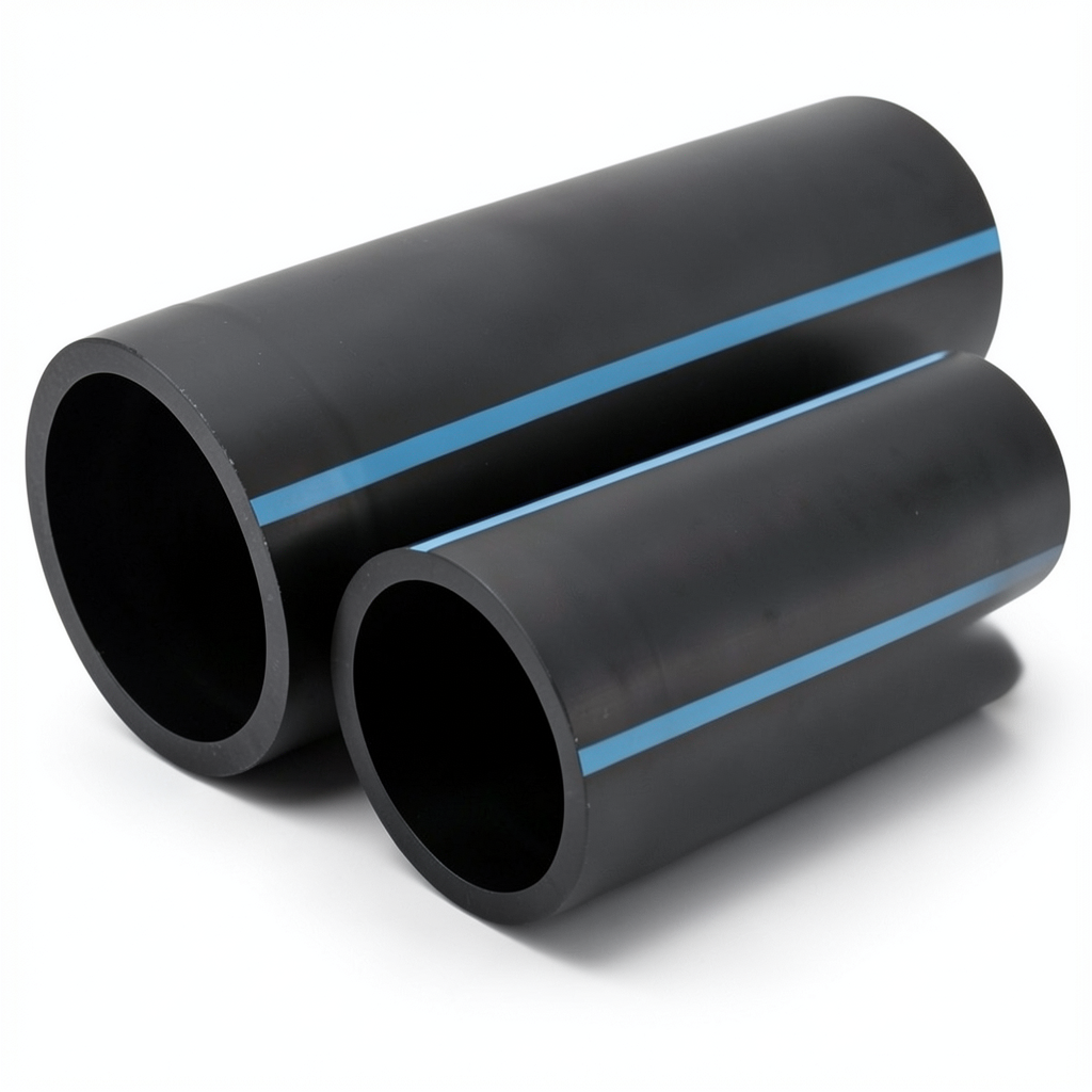 أنابيب HDPE الوطني لشبكات المياه الغير مضغوطة ضغط 4 بار قطر خارجي 225 مم سمك 4.5 مم لون أسود