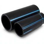 NPF HDPE Pipes Nominal Pressure 4 Bar Outside Diameter 250 mm Thickness 4.9 mm Black