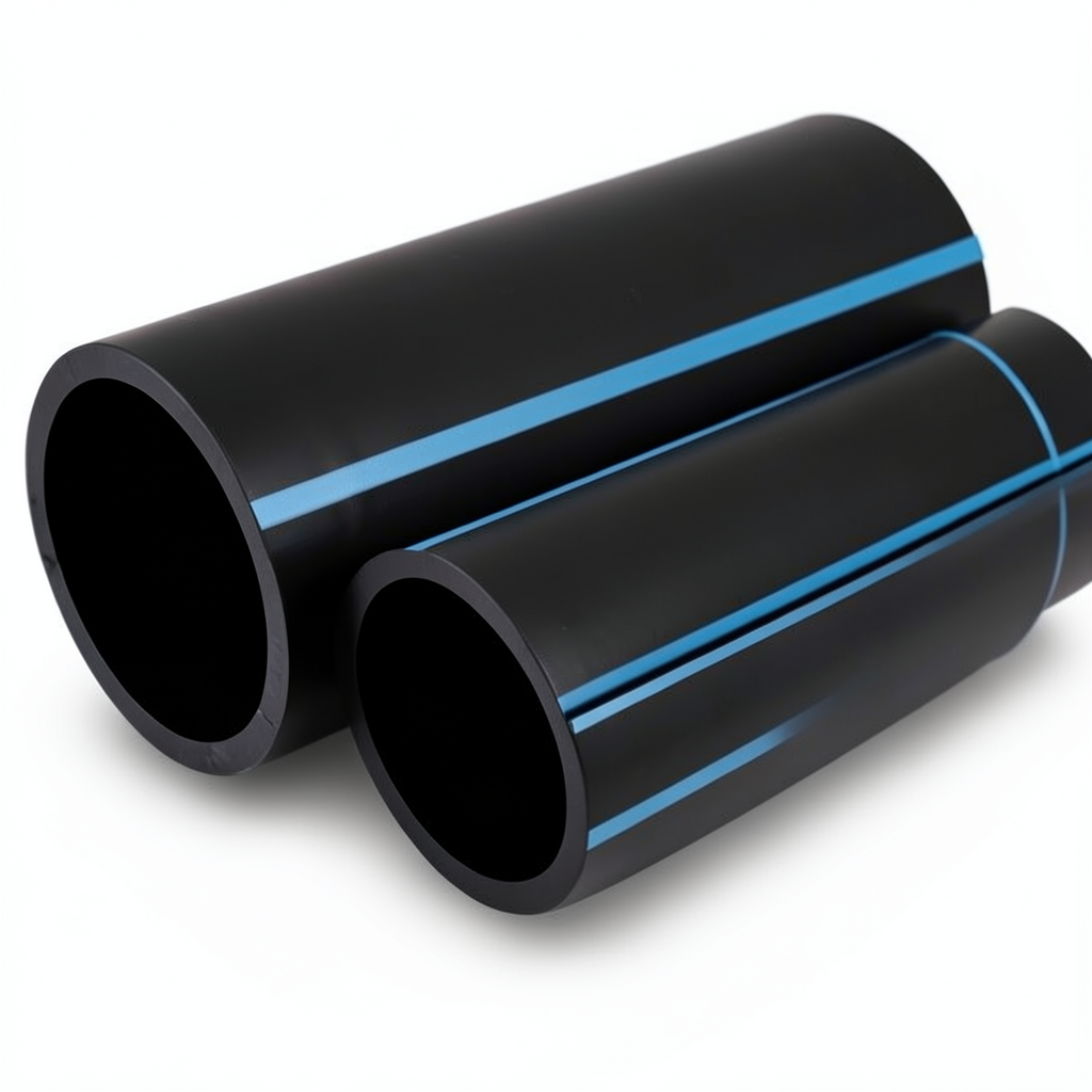 أنابيب HDPE الوطني لشبكات المياه الغير مضغوطة ضغط 4 بار قطر خارجي 250 مم سمك 4.9 مم لون اسود