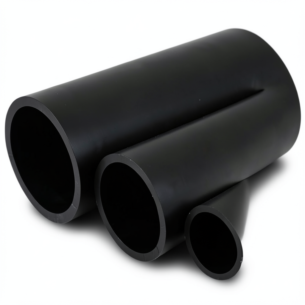 أنابيب HDPE الوطني ضغط 4 بار قطر خارجي 280 مم سمك 5.5 مم لون أسود