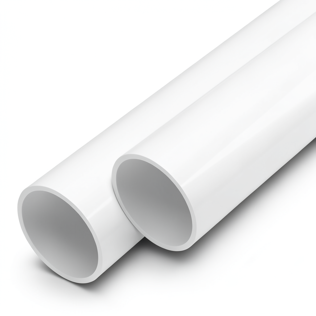 UPVC Pipes Nominal Pressure 10 Bar Outside Diameter 90 mm Thickness 4.3 mm White