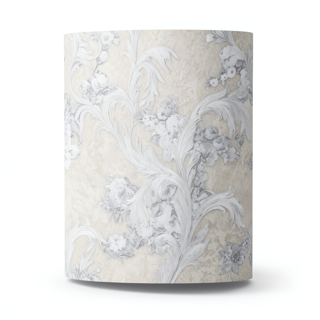 Italian Wallpaper Floral Design Pale Beige, Size 10mx0.70m, Model rc17046