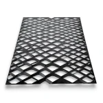 Hot Rolled Black Steel Expanded Metal Mesh Thickness 1.4 mm Width 2.44 m Length 6 m