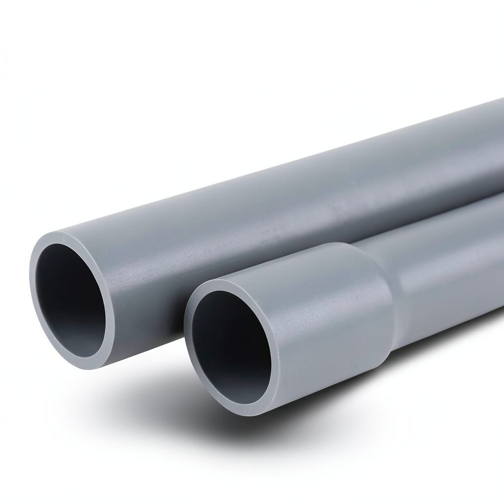 UPVC Pipes Schedule 80 Size 2½ inch Thickness 7.01 mm Gray