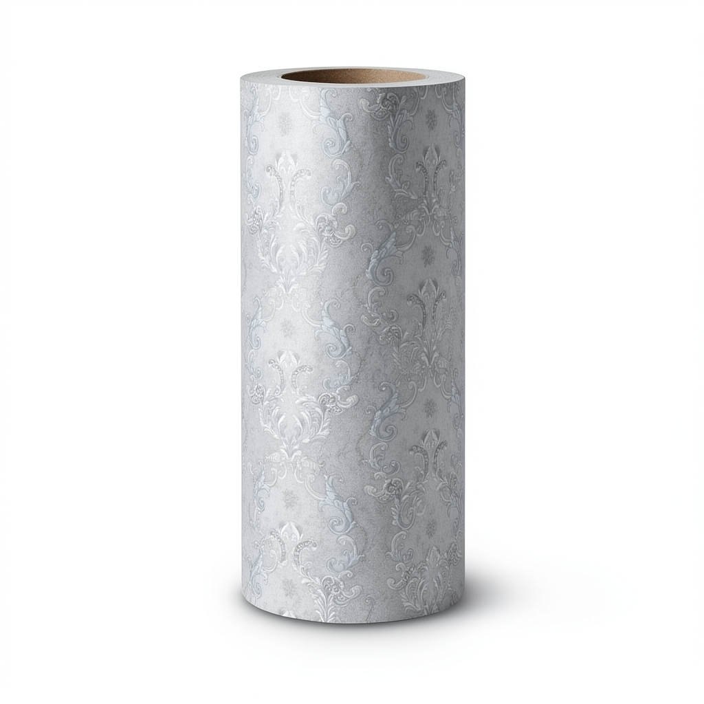 Classic Wall Covering Gray Color 10m x 1.06m, Model 82815
