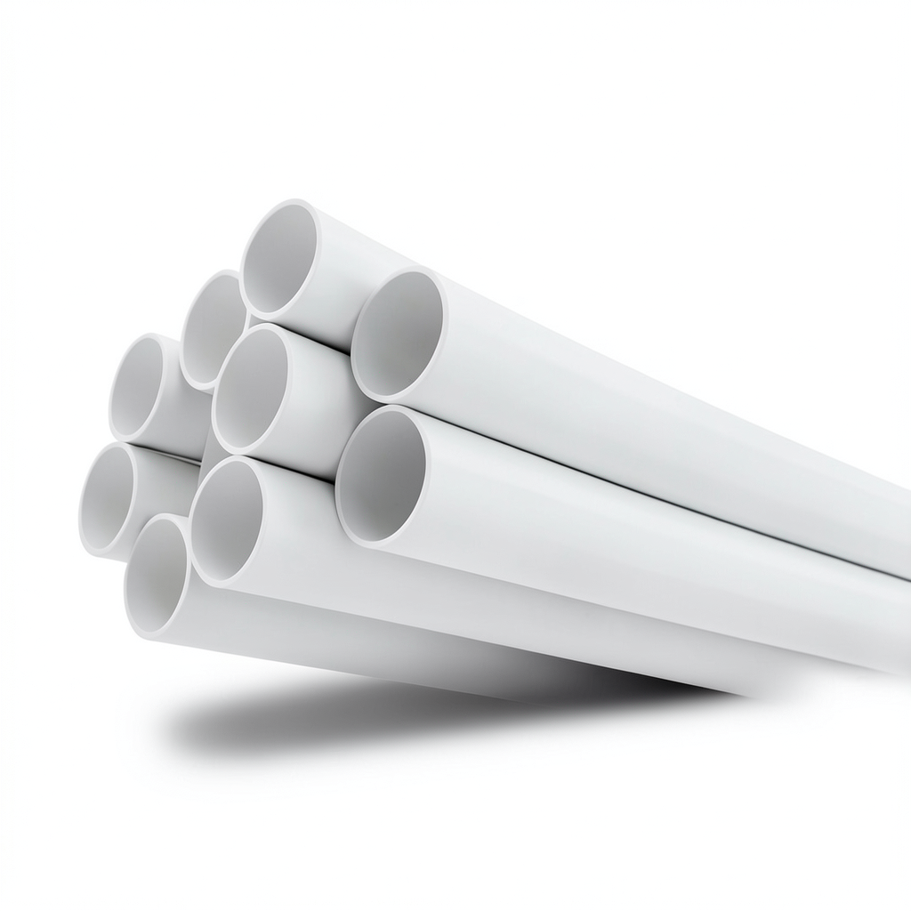 UPVC Plastic Pipe Schedule 40 Size 3/4 inch Thickness 2.87 mm White