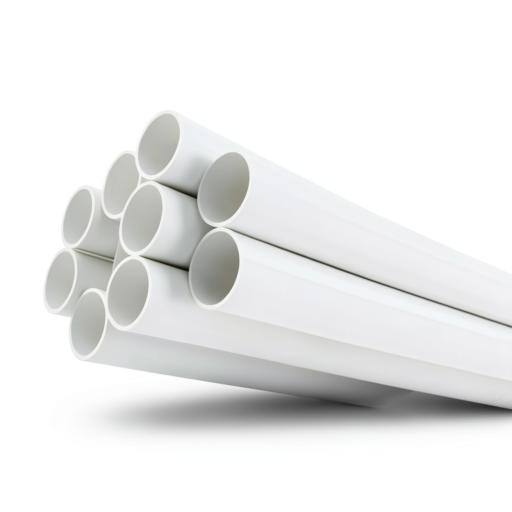 أنابيب UPVC جدول 40 مقاس 1 1/2 إنش سماكة 3.68 مم لون أبيض