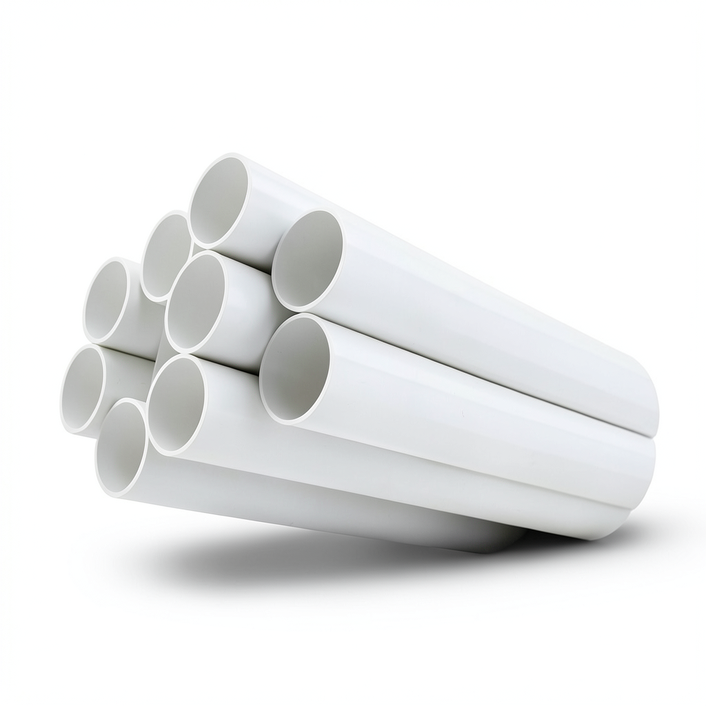 مواسير UPVC جدول 40 مقاس 2 1/2 إنش سمك 5.16 مم لون أبيض