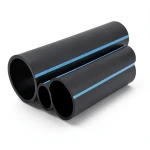 NPF HDPE Pipes Pressure 6 Bar Diameter 75 mm Thickness 2.2 mm Black