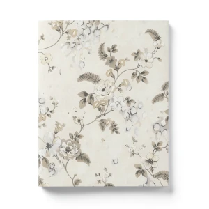 Italian Wallpaper Floral Design Pale Beige, Size 10m x 0.70m, Model rc17015