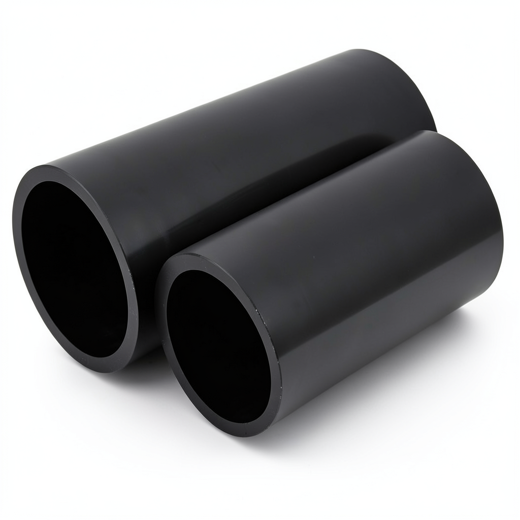 مواسير HDPE الضغط 6 بار قطر 140 مم سمك 4.1 مم لون أسود