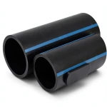 NPF HDPE Pipes Pressure 6 Bar Diameter 180 mm Thickness 5.3 mm Black