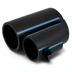 NPF HDPE Pipes Pressure 6 Bar Diameter 225 mm Thickness 6.6 mm Black