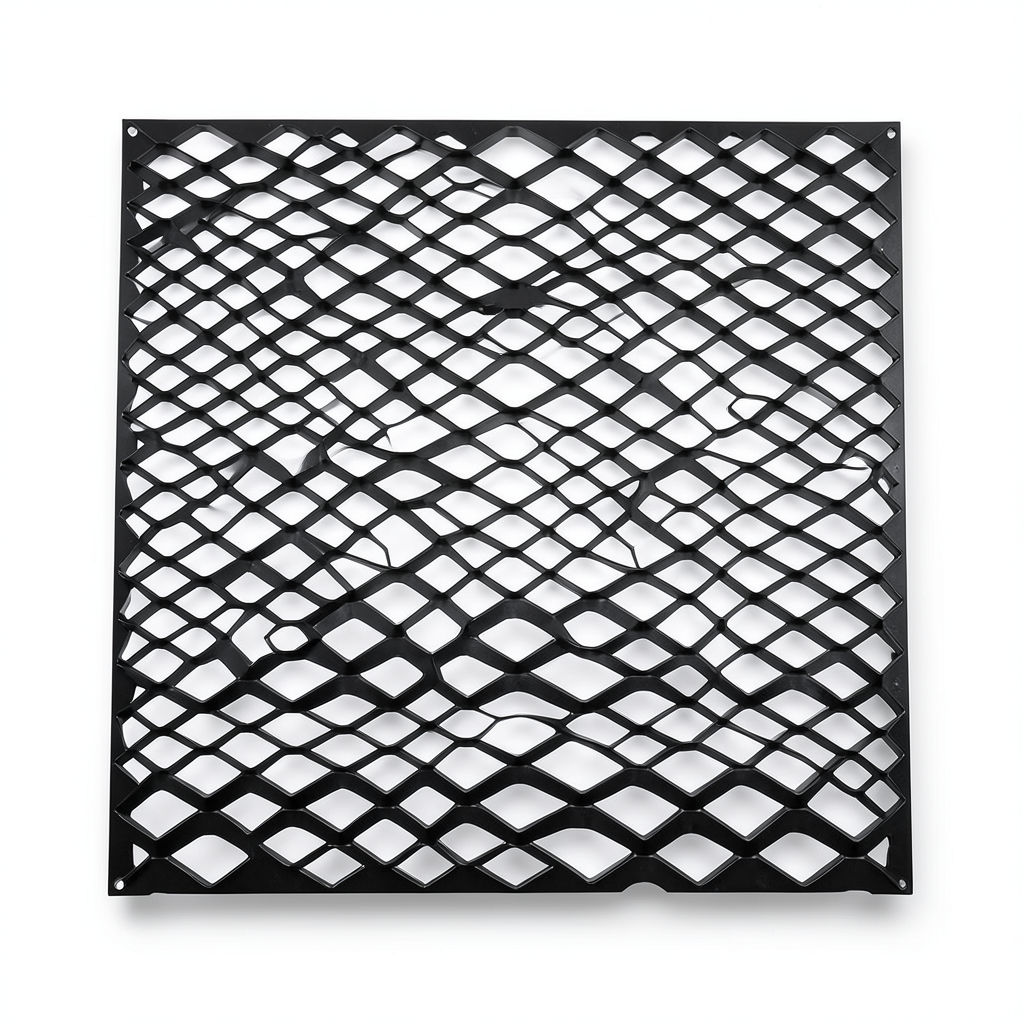 Hot Rolled Black Steel Expanded Metal Mesh Thickness 1.4 mm Width 2.44 m Length 6 m