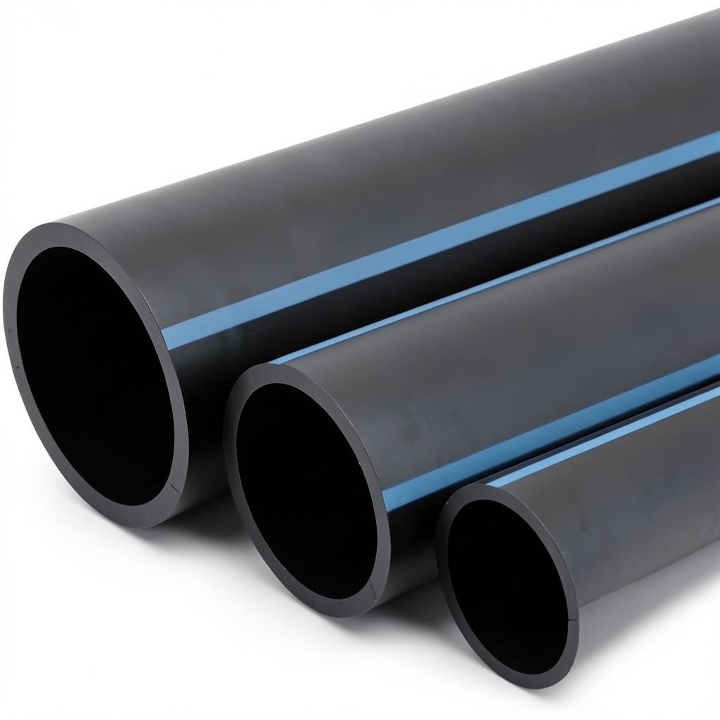 مواسير HDPE الضغط 6 بار قطر 250 مم سمك 7.3 مم لون أسود
