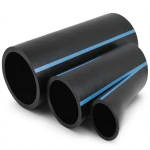 NPF HDPE Pipes Pressure 6 Bar Diameter 280 mm Thickness 8.2 mm Black