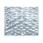 Galvanized Steel Expanded Metal Mesh Thickness 1.7 mm Width 2.44 M Length 1 M