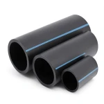 NPF HDPE Pipes High Pressure 6 Bar, Diameter 315 mm, Thickness 9.2 mm, Black