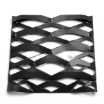Hot Rolled Black Steel Expanded Metal Mesh Thickness 1.5 mm Width 2.44 m Length 1 m