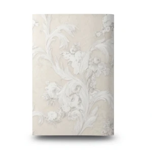 Italian Wallpaper Floral Design Pale Beige, Size 10mx0.70m, Model rc17046