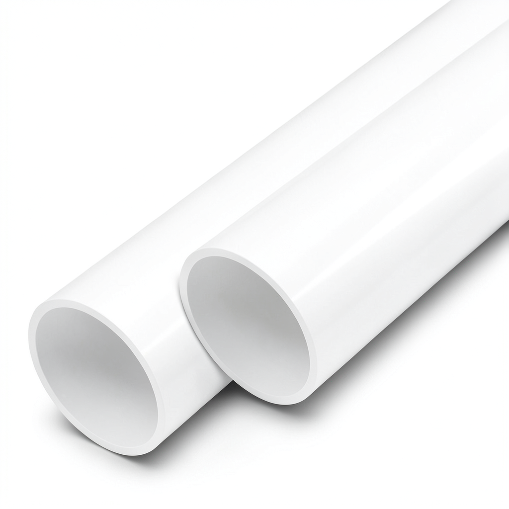 مواسير UPVC ضغط 12.5 بار قطر خارجي 110 مم سمك 5.3 مم لون أبيض