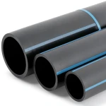NPF HDPE Pipes Nominal Pressure 4 Bar Outside Diameter 560 mm Thickness 11 mm Black