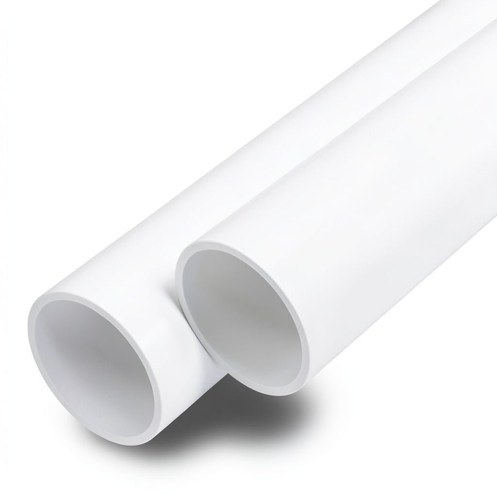 مواسير UPVC ضغط 12.5 بار قطر خارجي 125 مم سمك 6 مم لون أبيض
