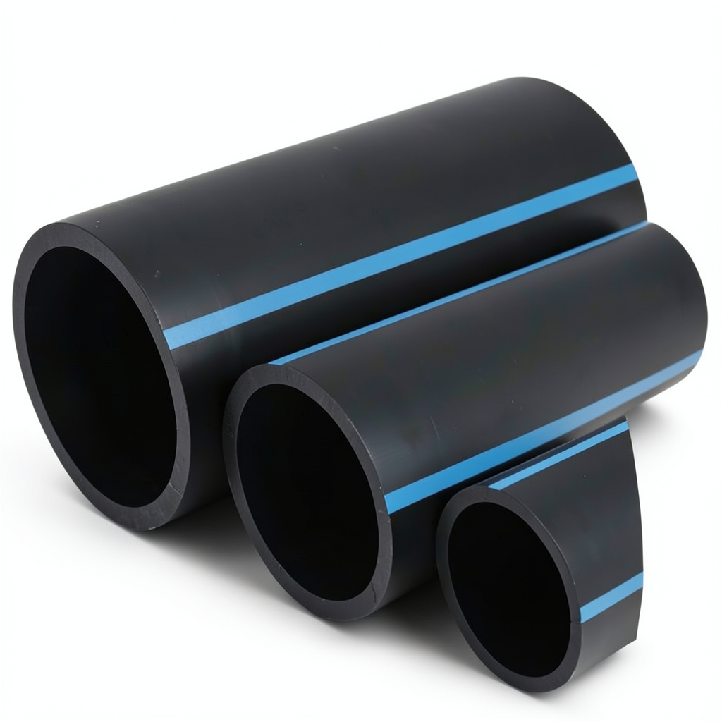 NPF HDPE Pipes Nominal Pressure 4 Bar Outside Diameter 710 mm Thickness 14 mm Black