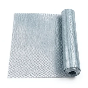 Galvanized Steel Expanded Metal Mesh Thickness 1.7 mm Width 2.44 m Length 7 m