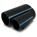 NPF HDPE Pipes Pressure 6 Bar Diameter 50 mm Thickness 1.8 mm Black