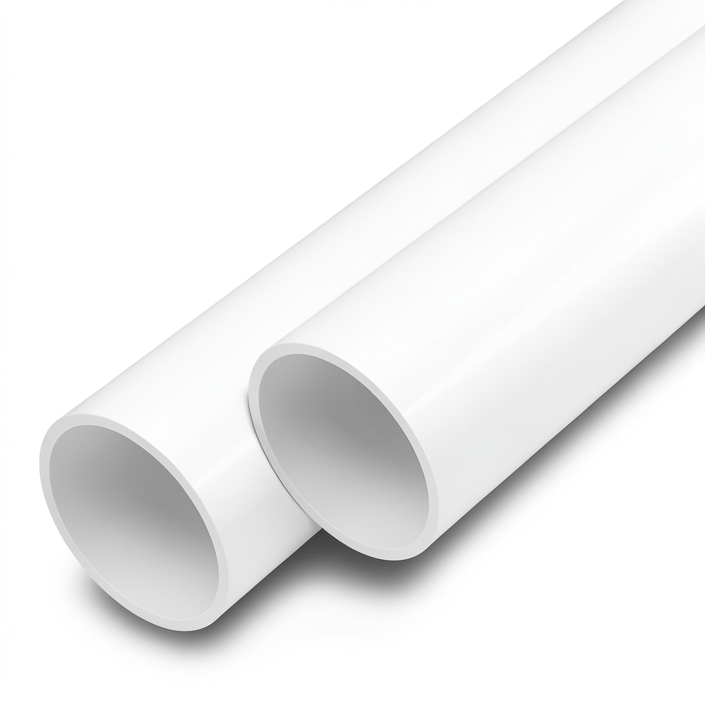 مواسير UPVC ضغط اسمي 12.5 بار قطر خارجي 225 مم سمك 10.8 مم لون أبيض