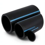 NPF HDPE Pipes Pressure 6 Bar Diameter 75 mm Thickness 2.2 mm Black