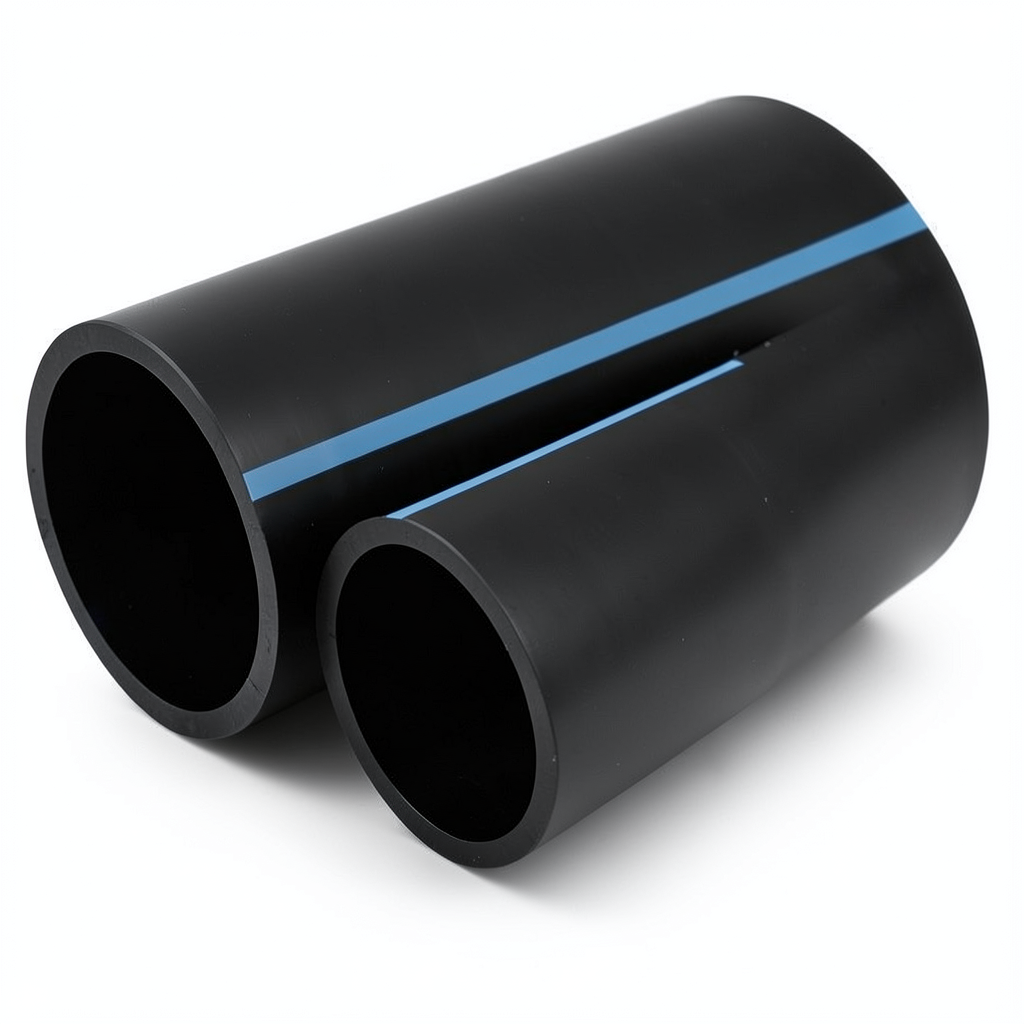 مواسير NPF HDPE ضغط 6 بار قطر خارجي 125 مم سمك 3.7 مم لون أسود