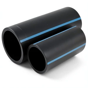 NPF HDPE Pipes Pressure 6 Bar Diameter 160 mm Thickness 4.7 mm Black