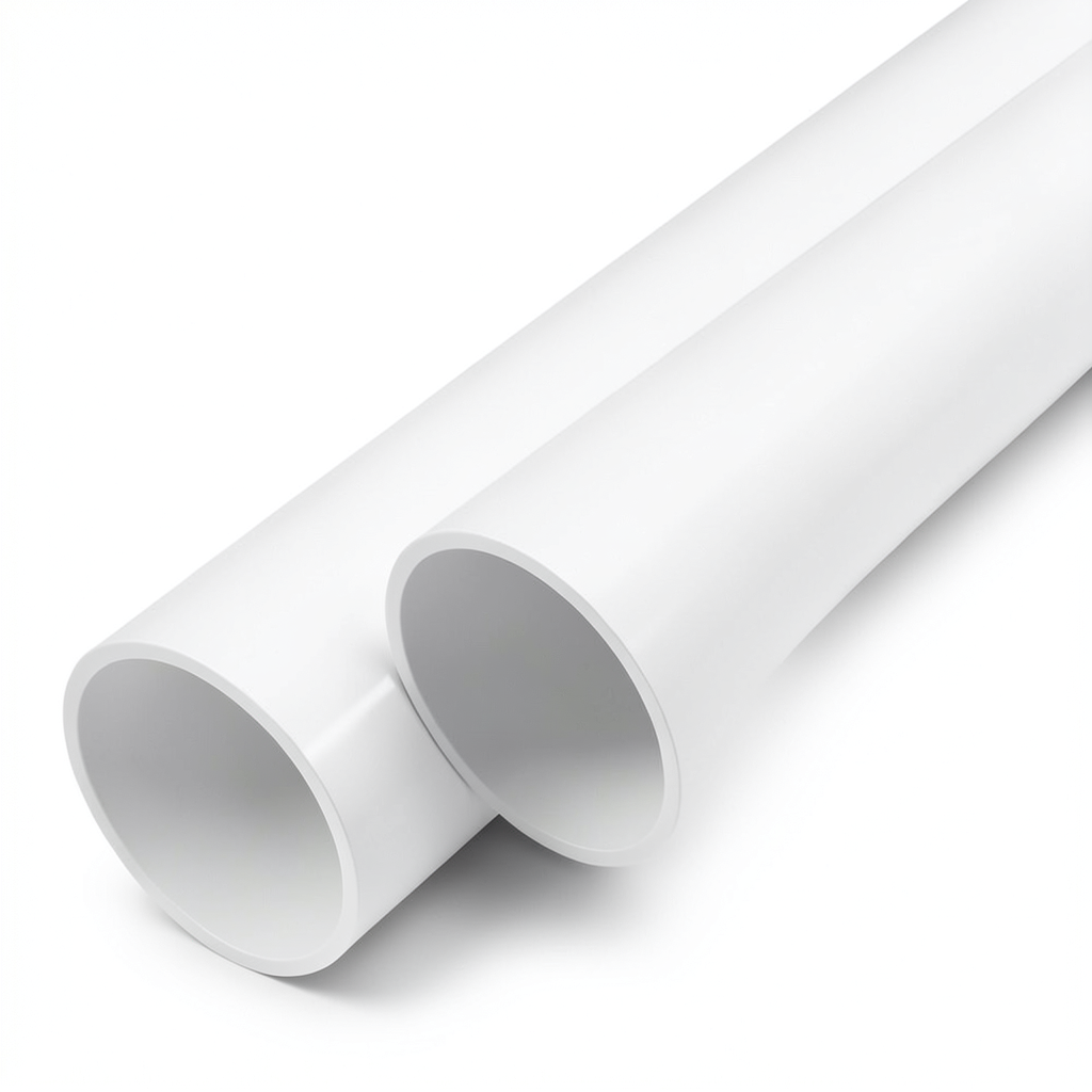 مواسير UPVC ضغط 12.5 بار قطر خارجي 400 مم سمك 19.1 مم أبيض