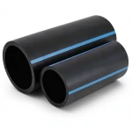 NPF HDPE Pipes Pressure 6 Bar Diameter 180 mm Thickness 5.3 mm Black