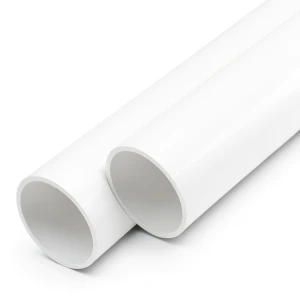 مواسير UPVC ضغط 12.5 بار قطر خارجي 25 مم سمك 1.5 مم لون أبيض