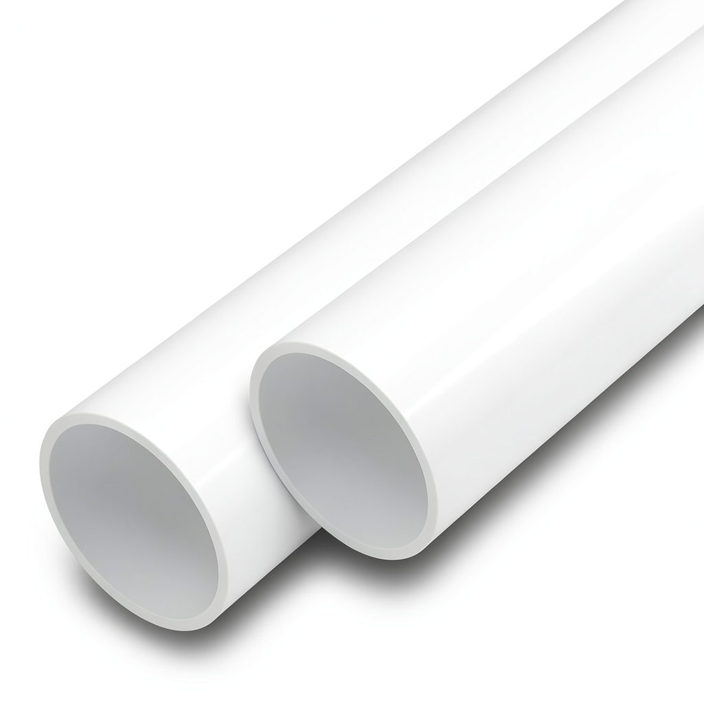 مواسير UPVC ضغط 12.5 بار قطر خارجي 32 مم سمك 1.9 مم لون أبيض