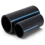 NPF HDPE Pipes Pressure 6 Bar Diameter 225 mm Thickness 6.6 mm Black