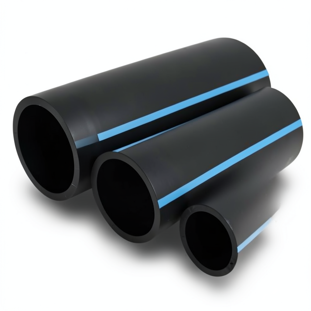 مواسير HDPE الضغط 6 بار قطر 250 مم سمك 7.3 مم لون أسود
