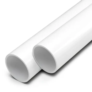 مواسير UPVC ضغط 12.5 بار قطر خارجي 63 مم سمك 3.8 مم أبيض